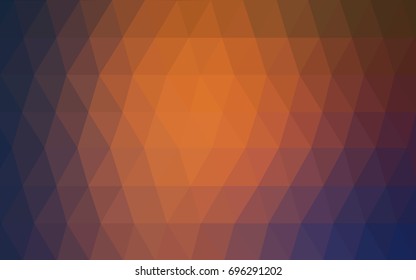 Light Blue, Red vector polygonal illustration, which consist of triangles. Triangular design for your business. Creative geometric background in Origami style with gradient