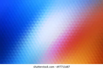 Light Blue, Red vector polygonal template. Creative geometric illustration in Origami style with gradient. Brand-new style for your business design.