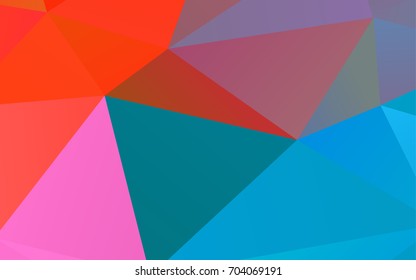 Light Blue, Red vector polygonal template. A sample with polygonal shapes. The template can be used as a background for cell phones.