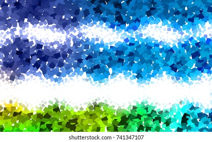 Light Blue, Red vector polygonal illustration consisting of rectangles. Rectangular design for your business. Creative geometric background in origami style with gradient.