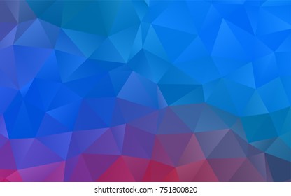 Light Blue, Red vector polygonal pattern. Colorful illustration in abstract style with gradient. A completely new design for your business.