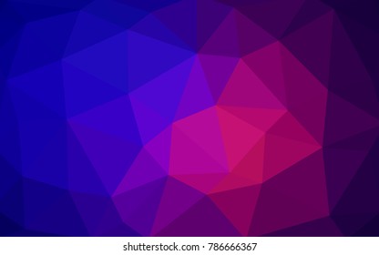 Light Blue, Red vector polygonal illustration, which consist of triangles. Triangular pattern for your business design. Geometric background in Origami style with gradient. 