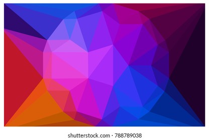 Light Blue, Red vector polygonal illustration, which consist of triangles with a gemstone in center. Triangular design of a huge diamond for your business. Creative geometric background of gems.