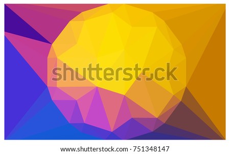 Light Blue, Red vector polygonal illustration, which consist of triangles with a gemstone in center. Triangular design of a huge diamond for your business. Creative geometric background of gems.