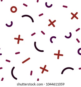 Light Blue, Red vector seamless layout with simple elements. Illustration with repetition of lines on white background. Pattern for design of window blinds, curtains.