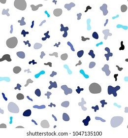 Light Blue, Red vector seamless pattern with lava shapes. Glitter abstract illustration with wry lines. Seamless design for your ads, poster, banner.