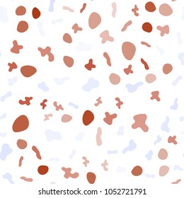 Light Blue, Red vector seamless template with lava shapes. Shining illustration, which consist of blurred lines, circles. Pattern for your business design.