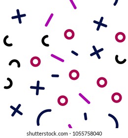 Light Blue, Red vector seamless pattern with abstract lines. Seamless gradient abstract lines on white background. Pattern for design of window blinds, curtains.