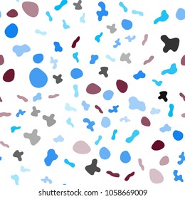 Light Blue, Red vector seamless background with liquid shapes. Geometric illustration in marble style with gradient.  The template for cell phone backgrounds.