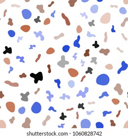 Light Blue, Red vector seamless template with lava shapes. Creative illustration in halftone marble style with gradient. The template for cell phone backgrounds.