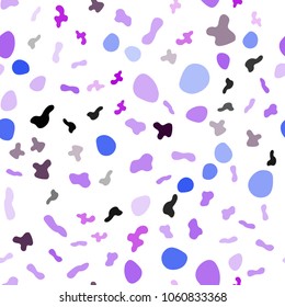 Light Blue, Red vector seamless background with bubble shapes. Blurred geometric sample with gradient bubbles.  Brand-new design for your ads, poster, banner.