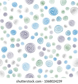 Light Blue, Red vector seamless natural elegant artwork. Flowers on blurred abstract background with gradient. Brand-new style for your business design.