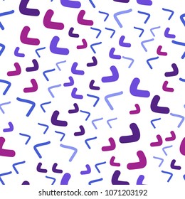 Light Blue, Red vector seamless  template with bent ribbons. Glitter abstract illustration with wry lines. New composition for your brand book.