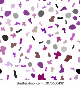 Light Blue, Red vector seamless template with abstract circles. Geometric illustration in marble style with gradient.  The template for cell phone backgrounds.