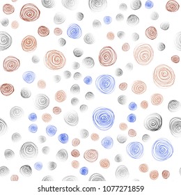 Light Blue, Red vector seamless doodle blurred texture. Decorative illustration with doodles on abstract template. Brand-new design for your business.