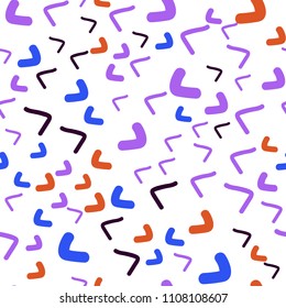 Light Blue, Red vector seamless  pattern with bent ribbons. Modern gradient abstract illustration with bandy lines. A completely new template for your business design.