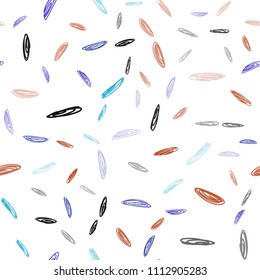 Light Blue, Red vector seamless texture with disks. Blurred bubbles on abstract background with colorful gradient. Pattern can be used as texture of wallpapers.