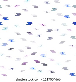 Light Blue, Red vector seamless background with straight lines. Decorative shining illustration with lines on abstract template. The pattern can be used for busines ad, booklets, leaflets