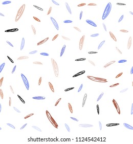 Light Blue, Red vector seamless pattern with spheres. Abstract illustration with colored bubbles in nature style. Pattern can be used as texture of wallpapers.