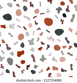 Light Blue, Red vector seamless pattern with curved circles. Colorful illustration in abstract marble style with gradient. The best blurred design for your business.