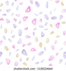 Light Blue, Red vector seamless layout with circles, lines. Beautiful illustration with circles, triangles in nature style. Smart design for your business advert.