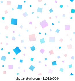 Light Blue, Red vector seamless backdrop with rectangles, squares. Beautiful illustration with rectangles and squares. Best design for your ad, poster, banner.