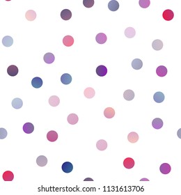 Light Blue, Red vector seamless pattern with spheres. Blurred bubbles on abstract background with colorful gradient. New design for ad, poster, banner of your website.