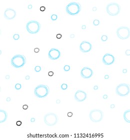 Light Blue, Red vector seamless cover with spots. Abstract illustration with colored bubbles in nature style. Pattern can be used for futuristic ad, booklets.