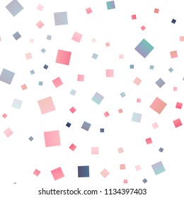 Light Blue, Red vector seamless pattern in square style. Glitter abstract illustration with rectangular shapes. Pattern for busines ad, booklets, leaflets
