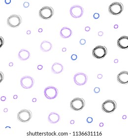Light Blue, Red vector seamless backdrop with dots. Modern abstract illustration with colorful water drops. Beautiful design for your business advert.