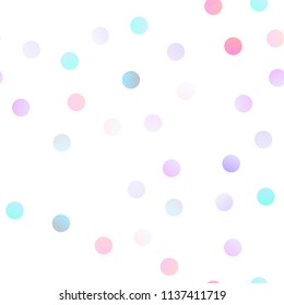 Light Blue, Red vector seamless cover with spots. Beautiful colored illustration with blurred circles in nature style. Beautiful design for your business natural advert.