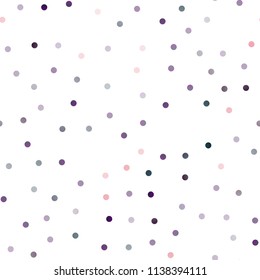 Light Blue, Red vector seamless background with dots. Blurred bubbles on abstract background with colorful gradient. The pattern can be used for ads, leaflets of liquid.