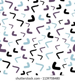 Light Blue, Red vector seamless  template with bent ribbons. Shining illustration, which consist of blurred lines, circles. A completely new template for your business design.