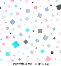 Light Blue, Red vector seamless cover in polygonal style. Modern abstract illustration with colorful rectangles. Smart design for your business advert.