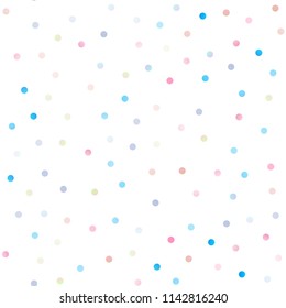 Light Blue, Red vector seamless texture with disks. Beautiful colored illustration with blurred circles in nature style. The pattern can be used for beautiful websites.