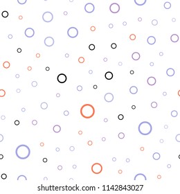 Light Blue, Red vector seamless cover with spots. Glitter abstract illustration with blurred drops of rain. New design for ad, poster, banner of your website.