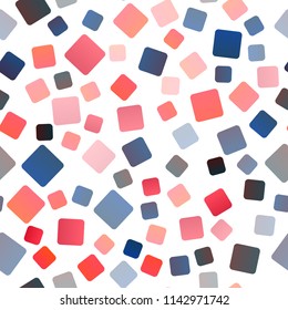Light Blue, Red vector seamless cover in polygonal style. Modern abstract illustration with colorful rectangles. Best design for your ad, poster, banner.