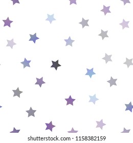 Light Blue, Red vector seamless texture with beautiful stars. Modern geometrical abstract illustration with stars. The pattern can be used for websites.
