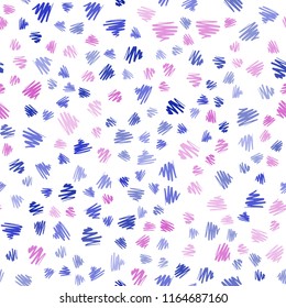 Light Blue, Red vector seamless layout with flat lines. Decorative shining illustration with lines on abstract template. Pattern for ads, posters, banners.