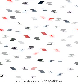 Light Blue, Red vector seamless pattern with narrow lines. Shining colored illustration with narrow lines. The pattern can be used for websites.