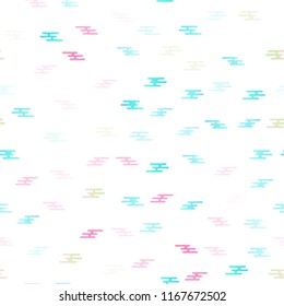Light Blue, Red vector seamless texture with colored lines. Shining colored illustration with narrow lines. Best design for your ad, poster, banner.