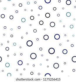 Light Blue, Red vector seamless layout with circle shapes. Illustration with set of shining colorful abstract circles. Pattern can be used for beautiful websites.