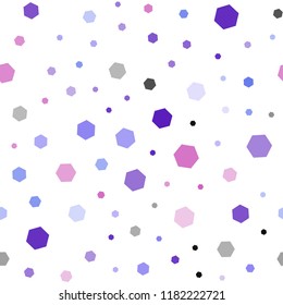 Light Blue, Red vector seamless pattern with colorful hexagons. Colorful hexagons on white backdrop. New template for your brand book.