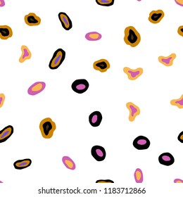 Light Blue, Red vector seamless background with bubbles. Abstract illustration with colored bubbles in nature style. Pattern for trendy fabric, wallpapers.