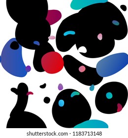 Light Blue, Red vector seamless cover with circles. Illustration with set of shining colorful abstract circles. Design for textile, fabric, wallpapers.