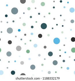 Light Blue, Red vector seamless cover with spots. Blurred decorative design in abstract style with bubbles. Design for textile, fabric, wallpapers.