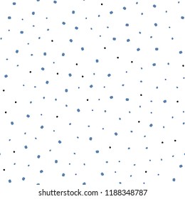 Light Blue, Red vector seamless backdrop with dots. Abstract illustration with colored bubbles in nature style. Design for textile, fabric, wallpapers.