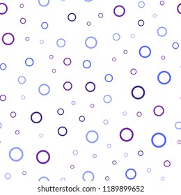 Light Blue, Red vector seamless background with bubbles. Illustration with set of shining colorful abstract circles. Pattern can be used as texture of wallpapers.
