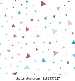 Light Blue, Red vector seamless cover in polygonal style. Glitter abstract illustration with triangular shapes. Pattern for busines ad, booklets, leaflets