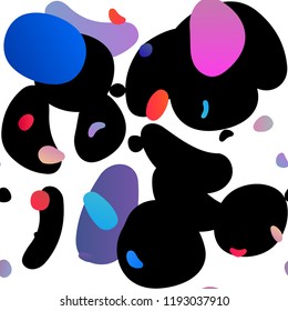 Light Blue, Red vector seamless pattern with spheres. Abstract illustration with colored bubbles in nature style. Pattern for design of fabric, wallpapers.